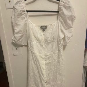 Puffy sleeve mini dress